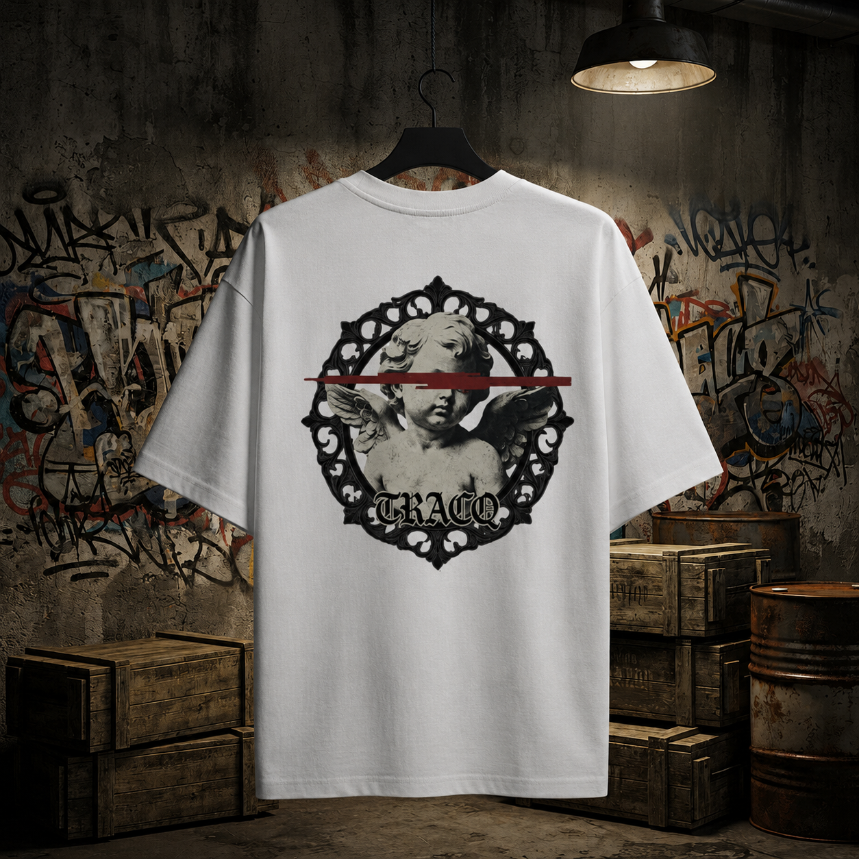 TRACQ. – "CENSORED ANGEL" Heavyweight Tee