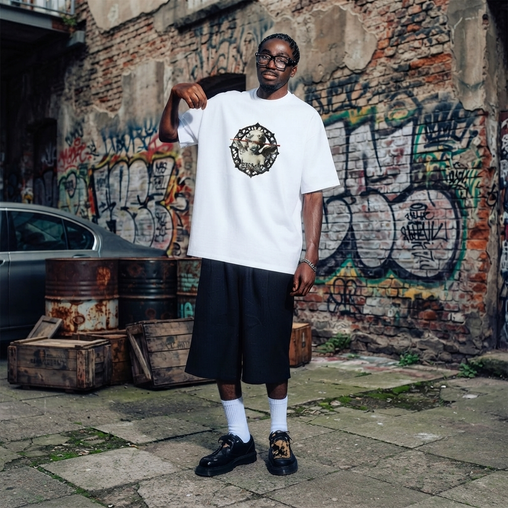TRACQ. – "CENSORED ANGEL" Heavyweight Tee