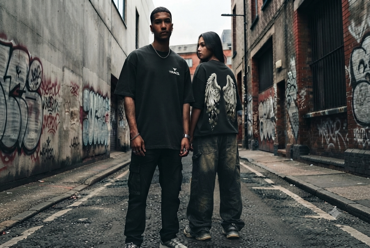 TRACQ. – "FALLEN WINGS" Heavyweight Tee