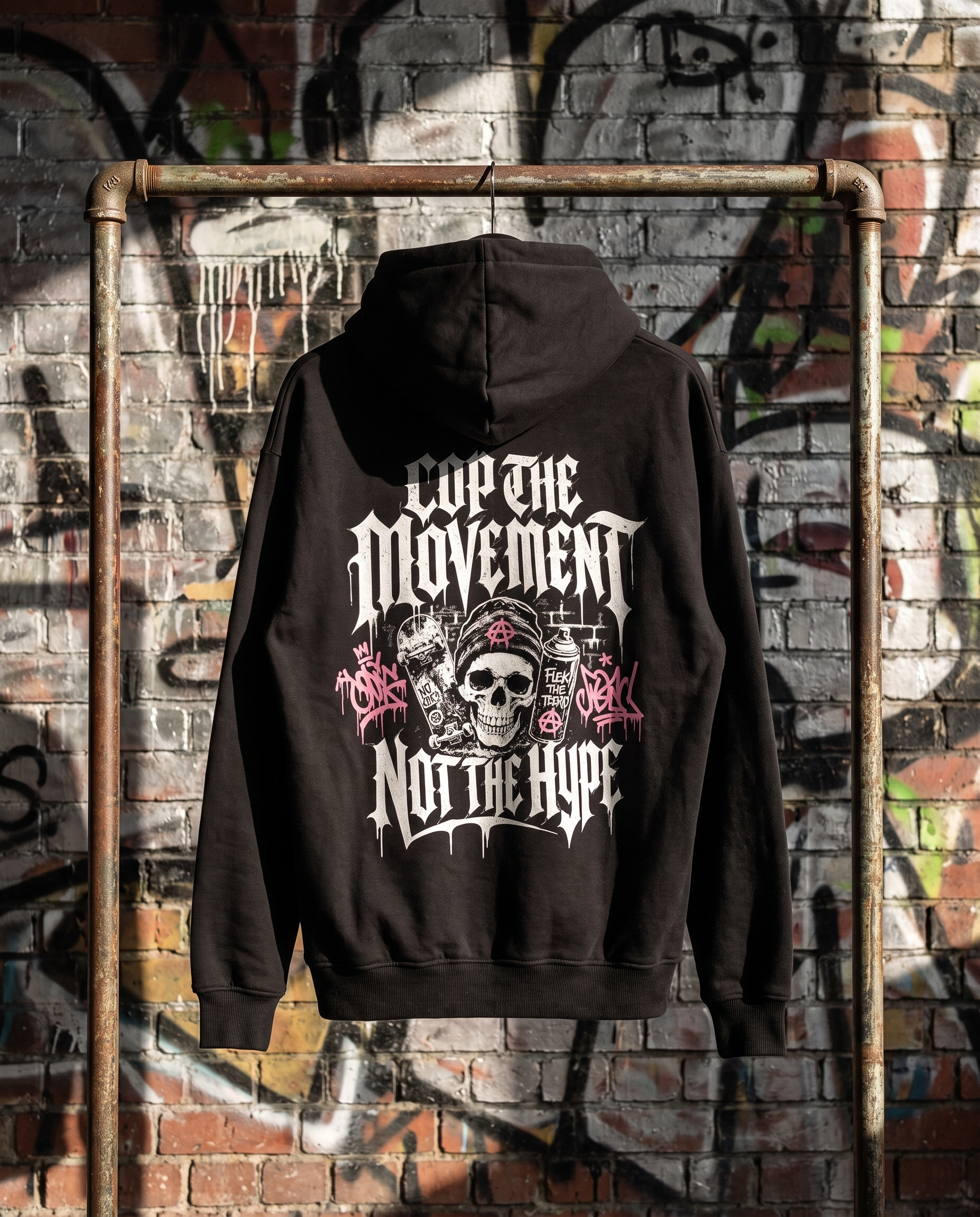 TRACQ. - "COP THE MOOVEMNT. NOT THE HYPE" Heavy Oversized Hoodie