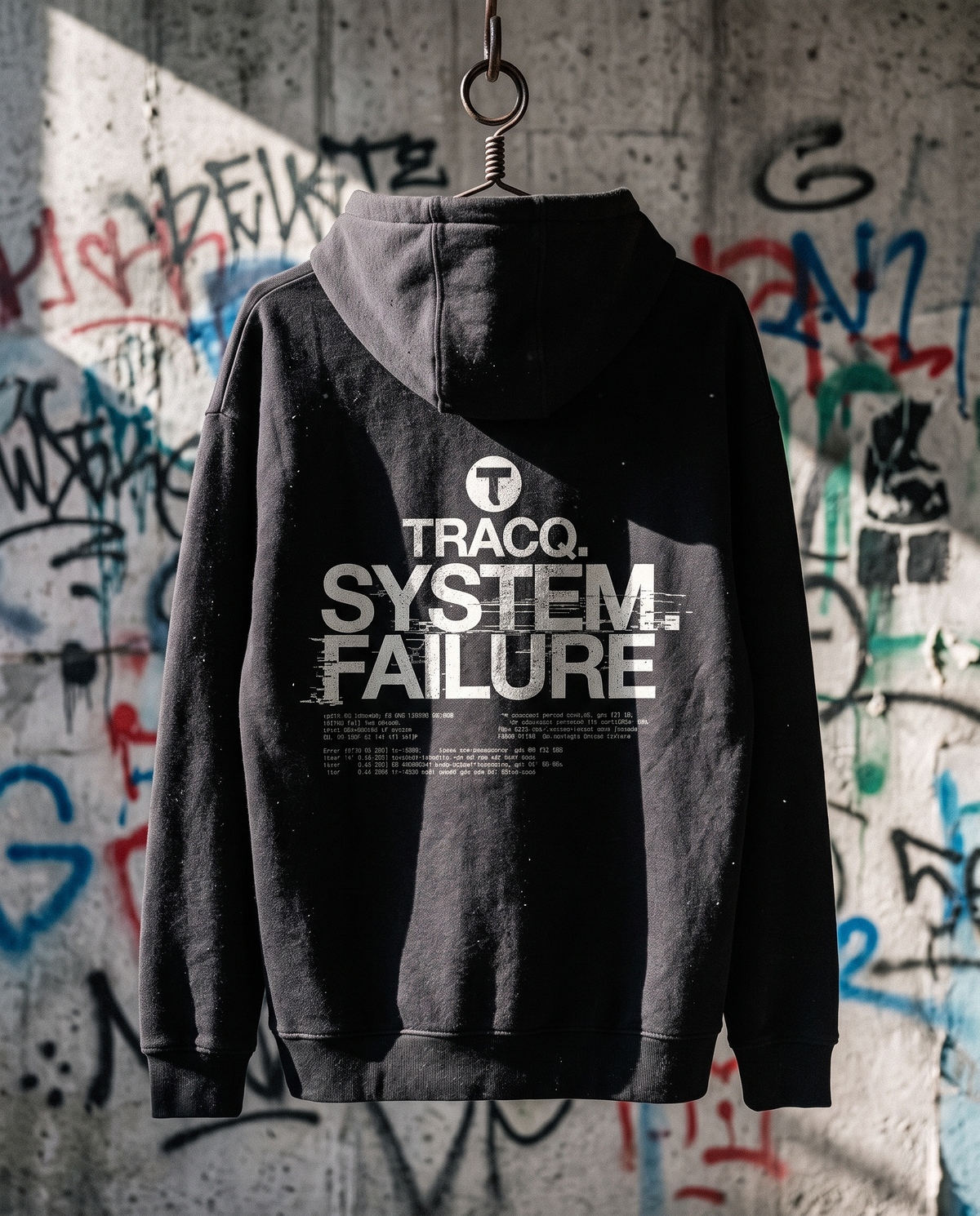 TRACQ. - "SYSTEM FAILURE" Heavy Oversized Hoodie