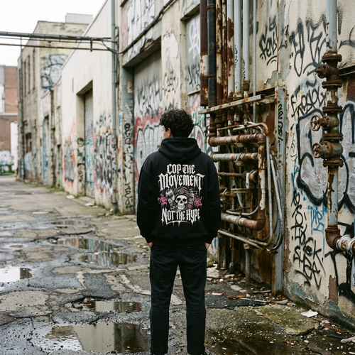 TRACQ. - "COP THE MOOVEMNT. NOT THE HYPE" Heavy Oversized Hoodie
