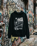 TRACQ. - "SPRAY TAG GHOST" Heavy Oversized Hoodie